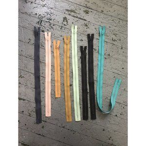 Vintage 50’s-60’s Metal Talon Dress Zippers, Lot Of 8 Dead Stock